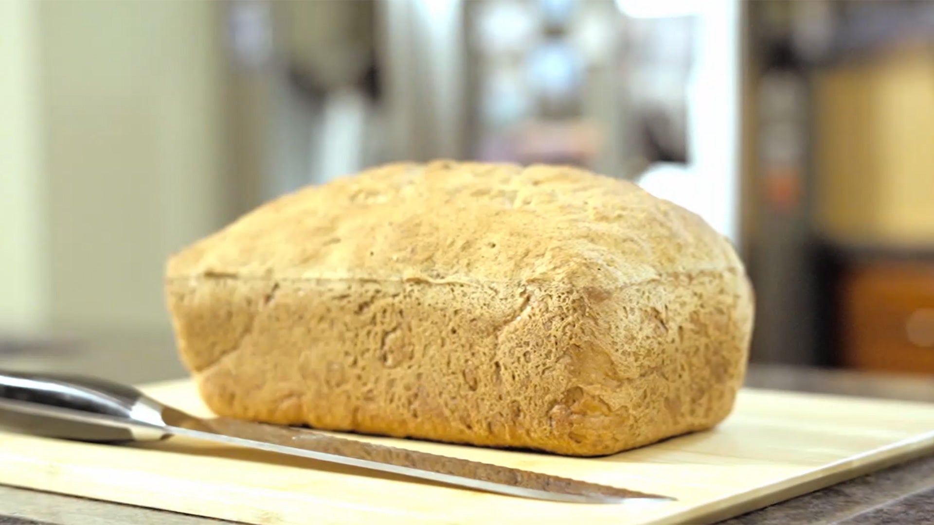 Load video: Love That Bread: How to make the perfect loaf of gluten-free, 80% organic bread using Love That Bread mixes.